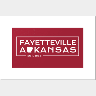 Fayetteville, Arkansas Modern Design Posters and Art